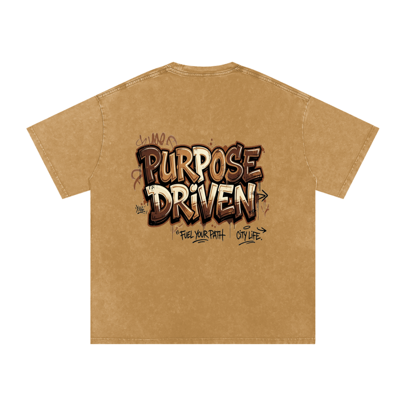 Snow Washed Oversized Cotton T-Shirt